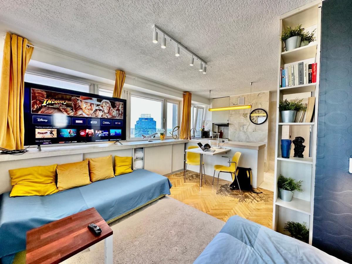 ワルシャワSun Clima/Ac Metro X2 Fast Wifi 500 Mbs 70'Tv Netflix Appletv Hboアパートメント エクステリア 写真