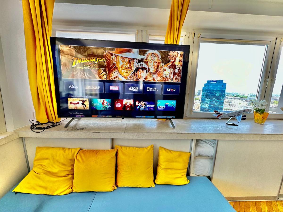 ワルシャワSun Clima/Ac Metro X2 Fast Wifi 500 Mbs 70'Tv Netflix Appletv Hboアパートメント エクステリア 写真